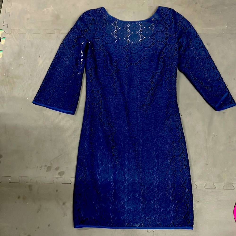 EUC Lilly Pulitzer sz XS Navy blue lace dress